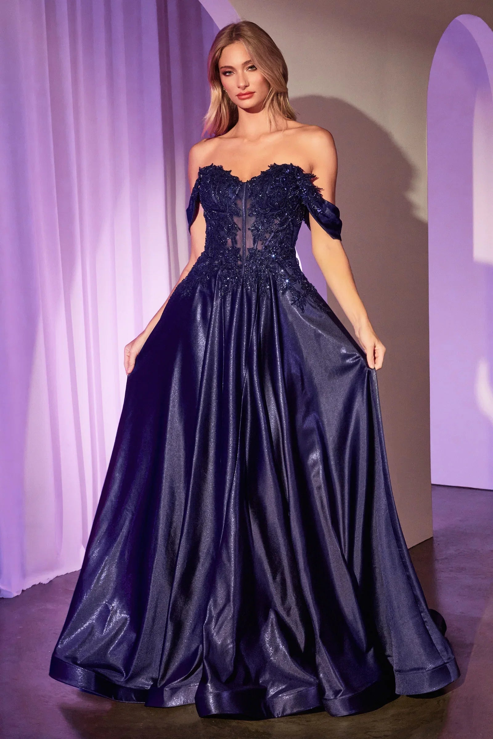 Bronwyn Gown A Line Dress With Removable Straps