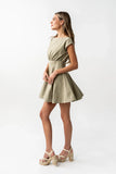 Kinzey Mini Dress in Olive