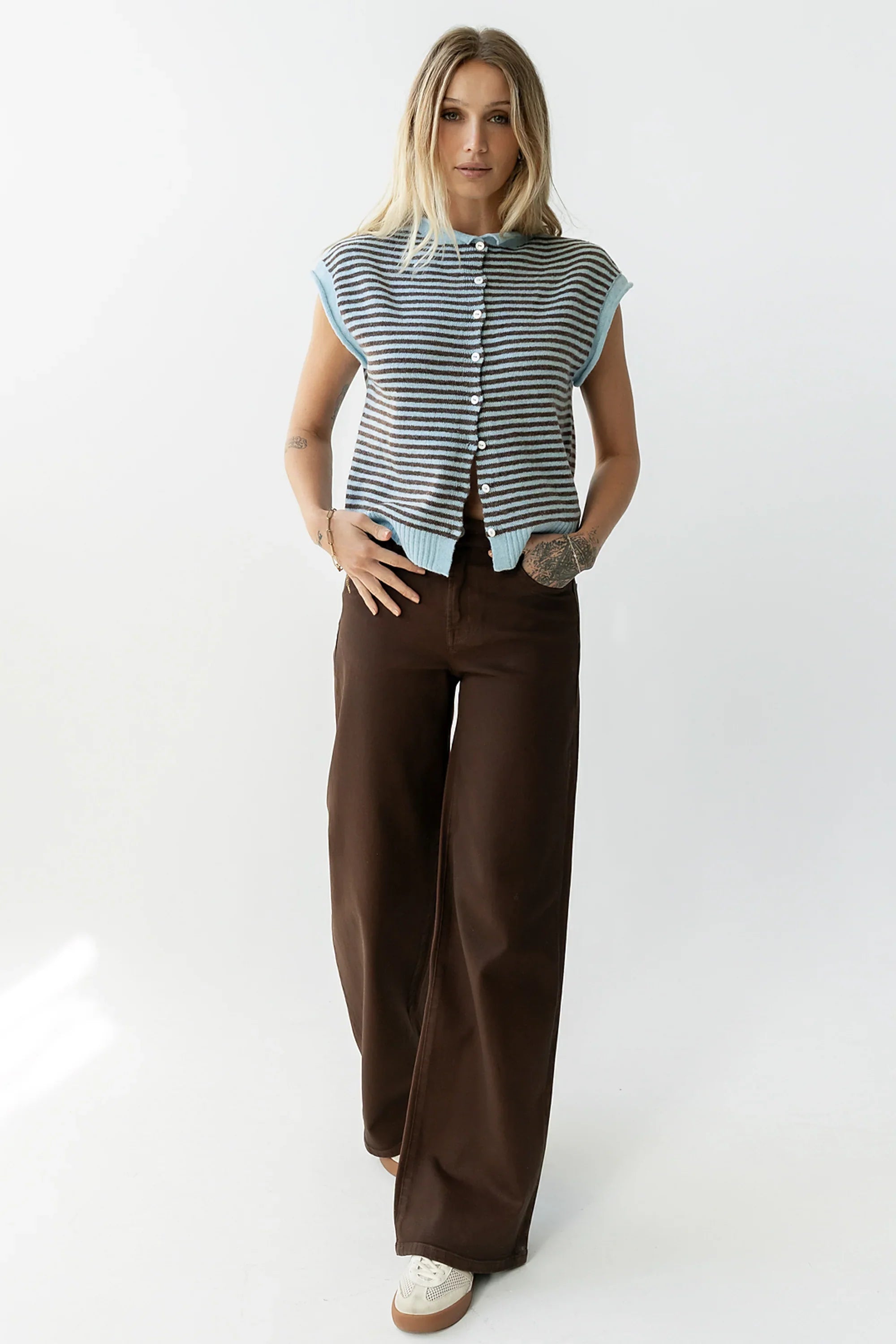 Clark Cardigan in Light Blue
