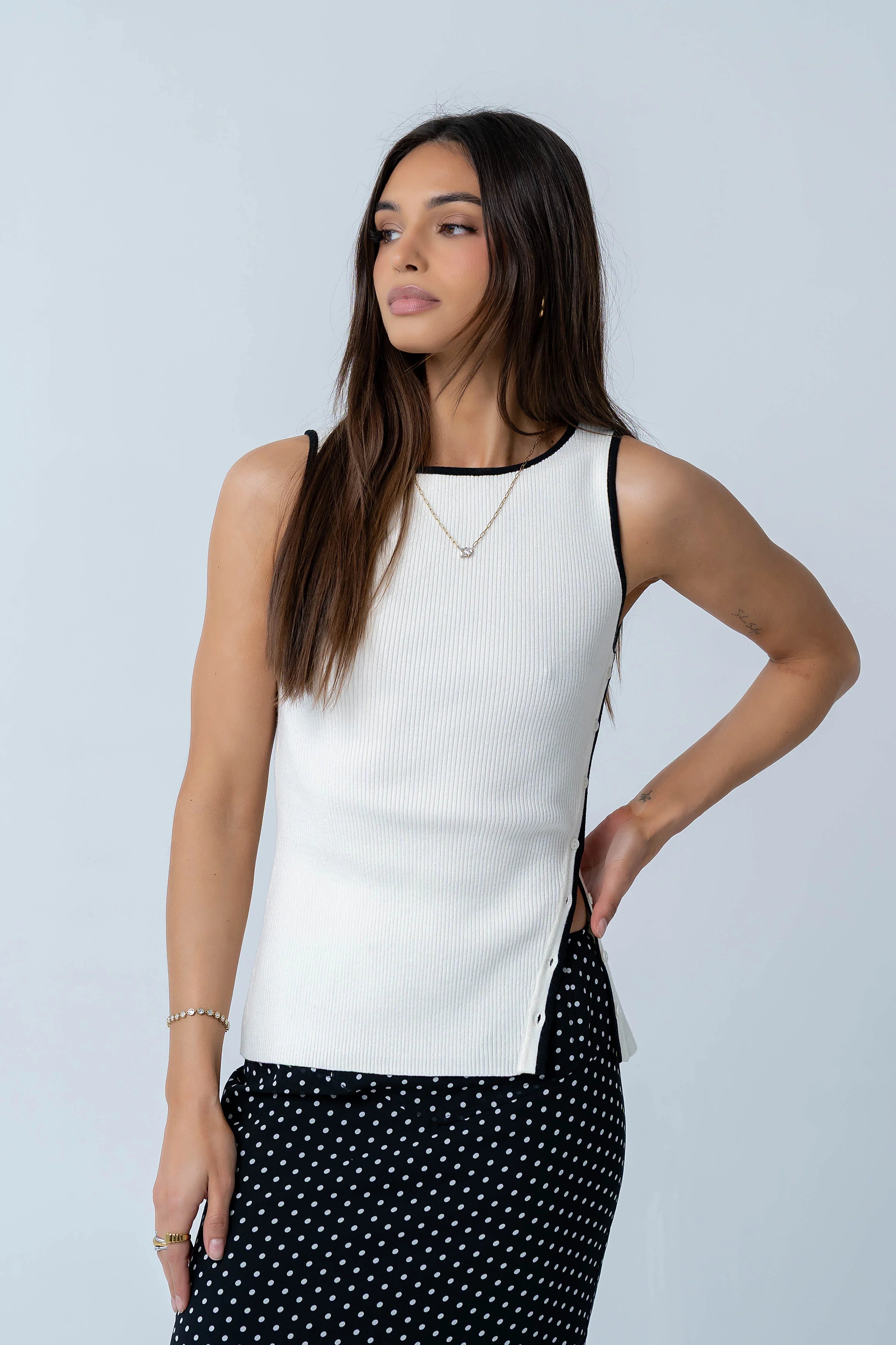 Katia Contrast Tank Top