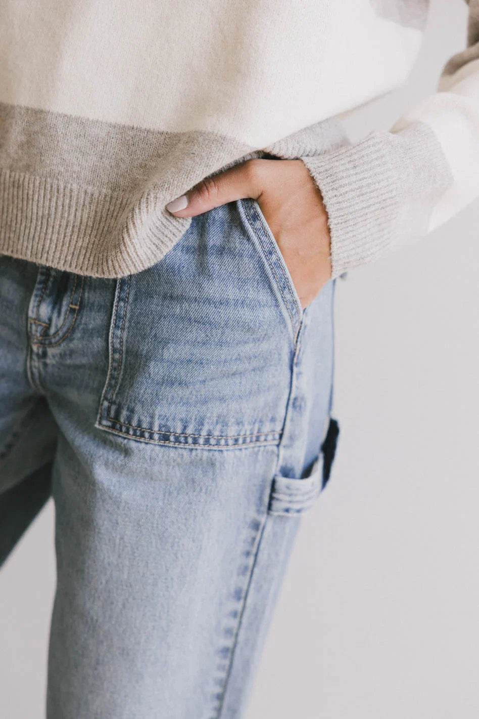 Remi Wide Leg Denim in Light Wash FINAL SALE