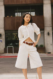 Lyla Collared Lace Top in Ivory FINAL SALE