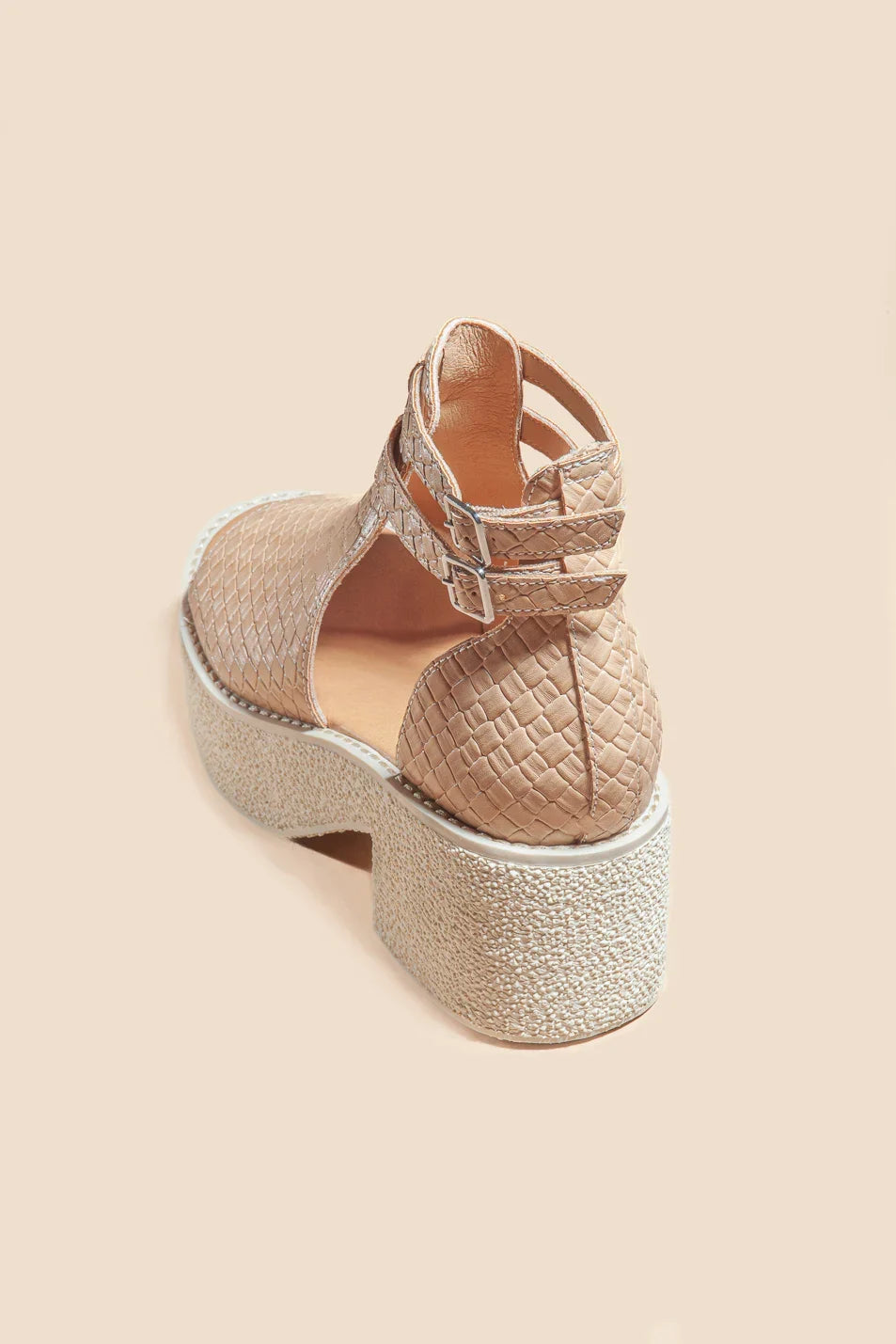 Elizabeth Heeled Sandals in Tan FINAL SALE
