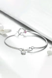 Heart Charm Bracelet in Sterling Silver