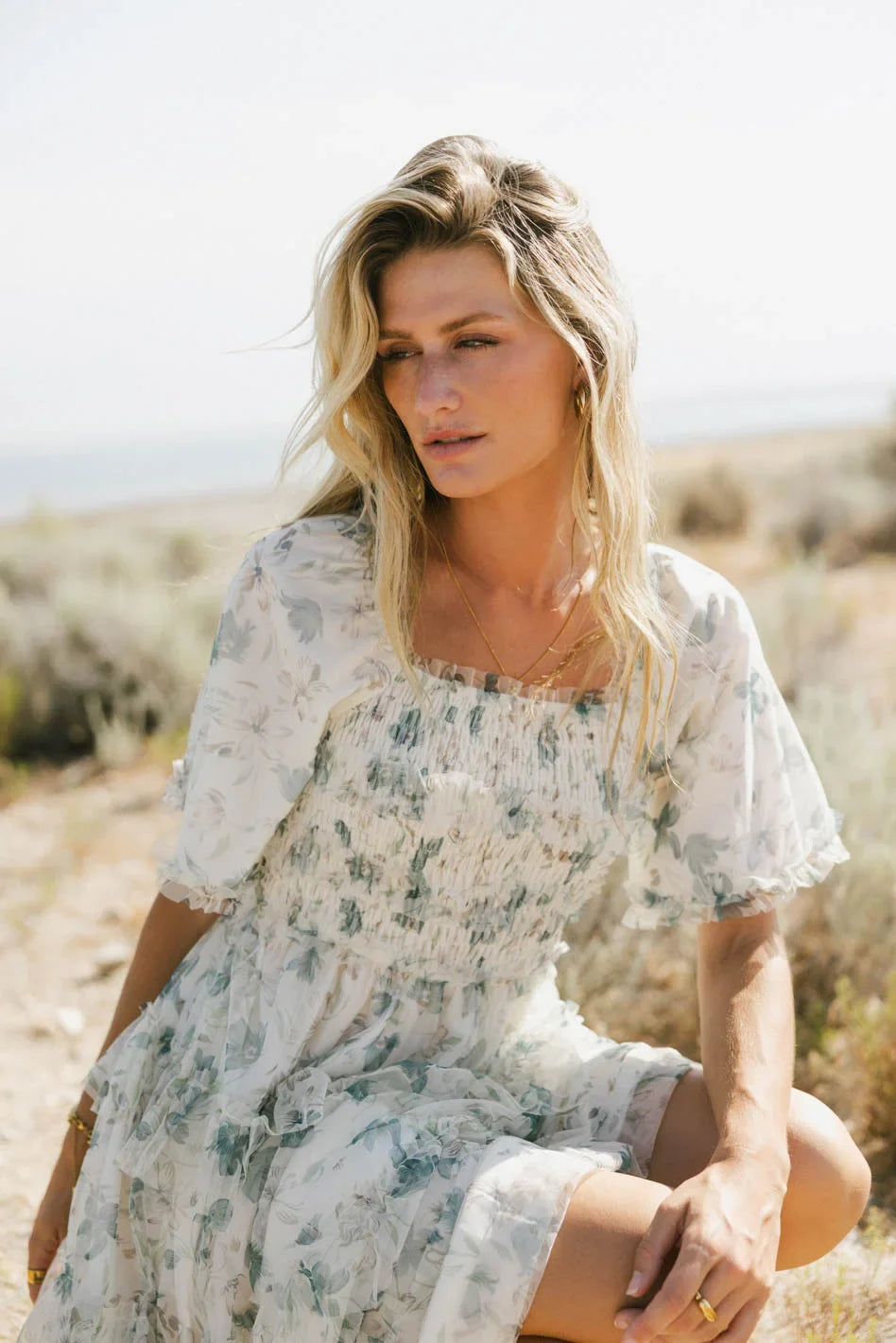 She Gets The Flowers Midi Dress FINAL SALE