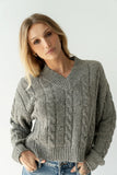 Maxine Speckled Sweater in Heather Grey