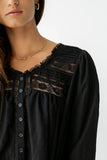 Kylee Lace Blouse in Black
