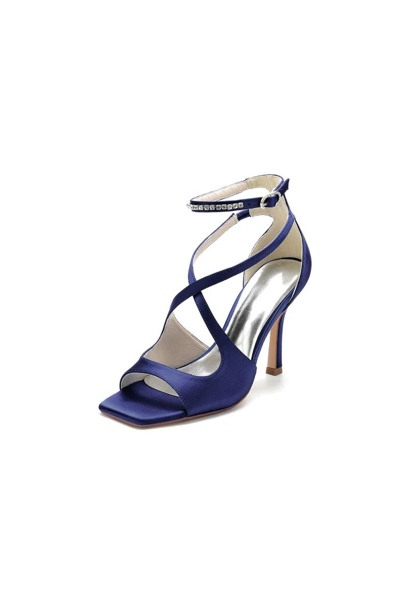 Open Toe Wedding Shoes with Straps