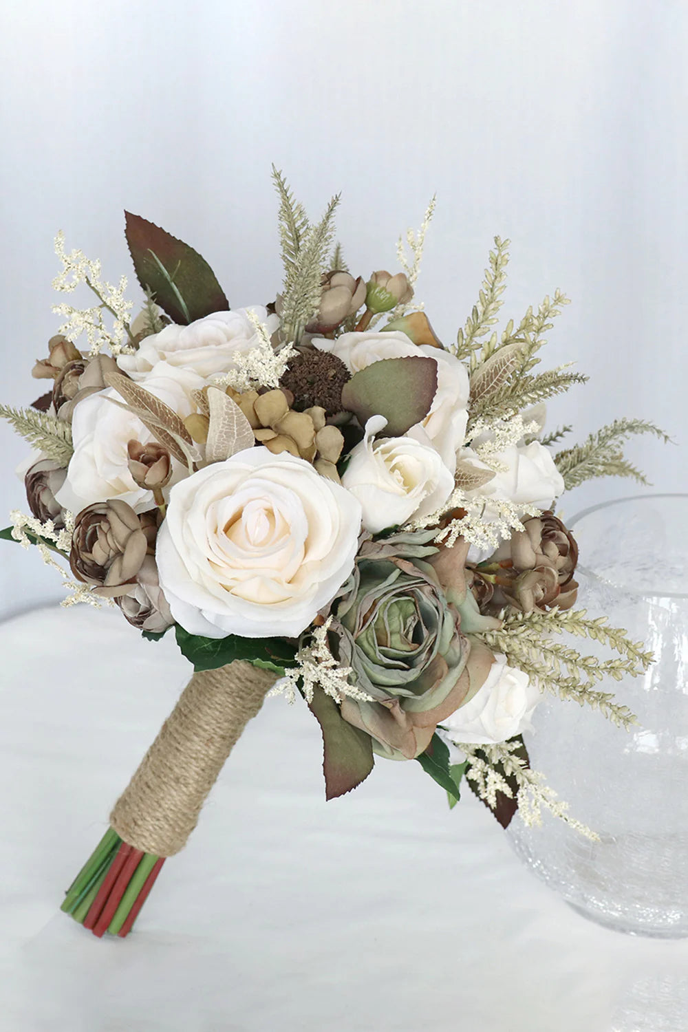 Free Form Silk Flower Bridal Bouquets