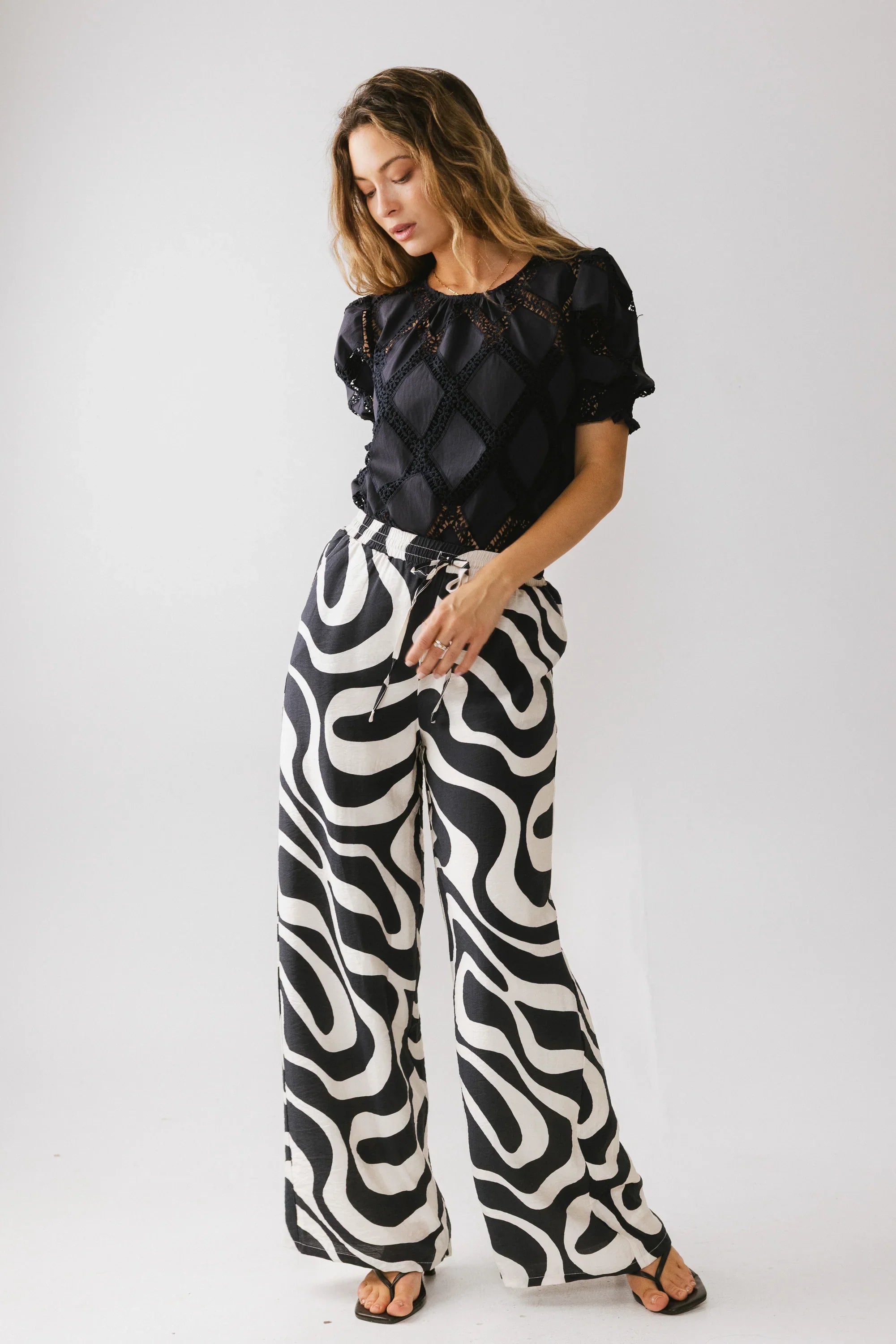 Remy Abstract Wide Leg Pants