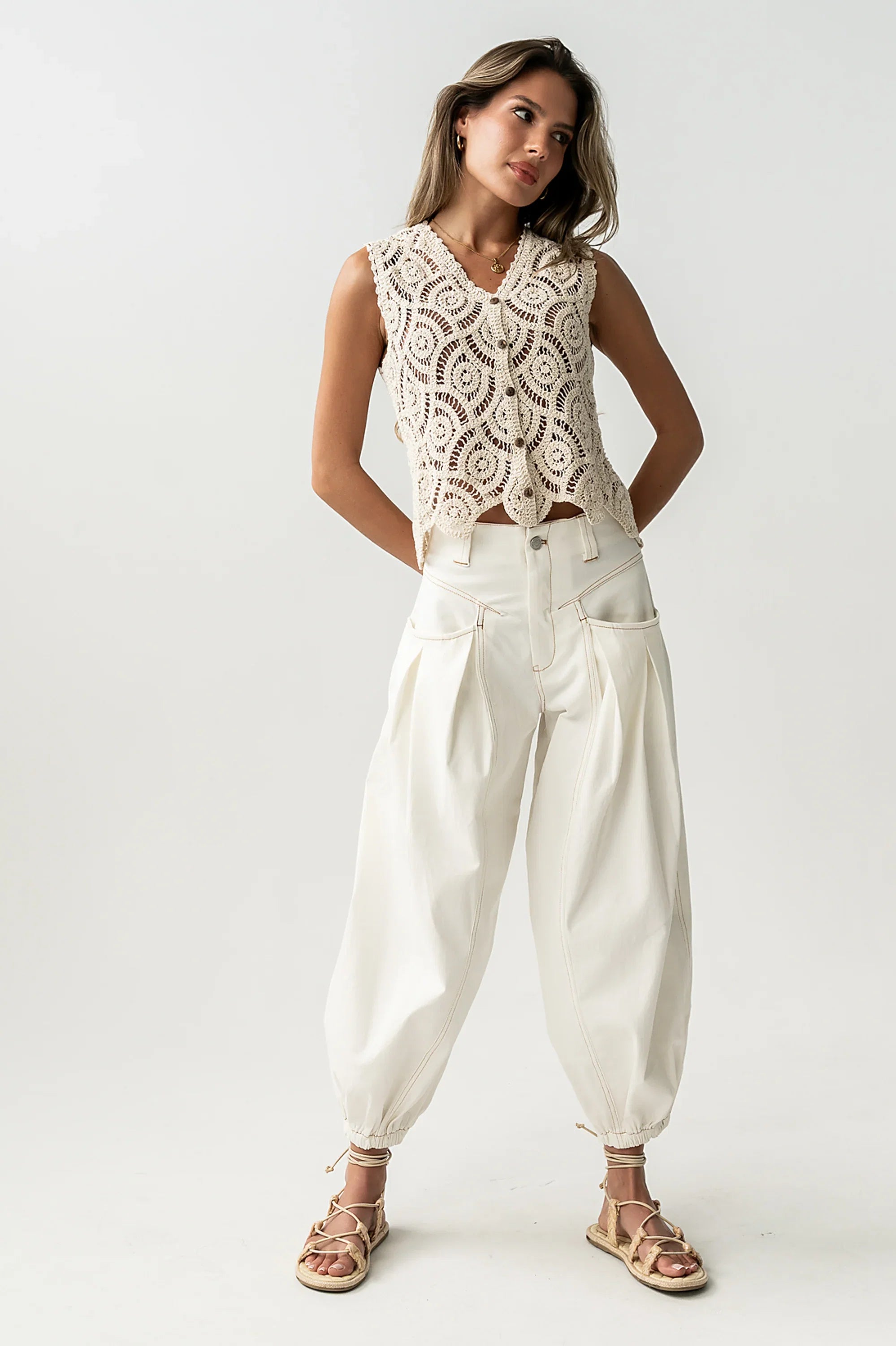Correy Pants in Off White