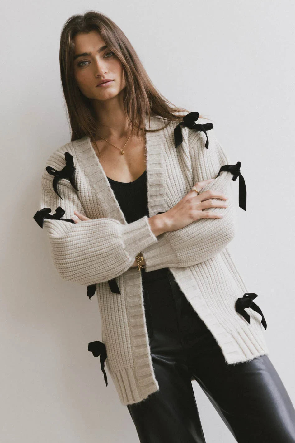 Ellery Bow Cardigan FINAL SALE