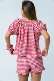 Ambree Gingham Button Up Top