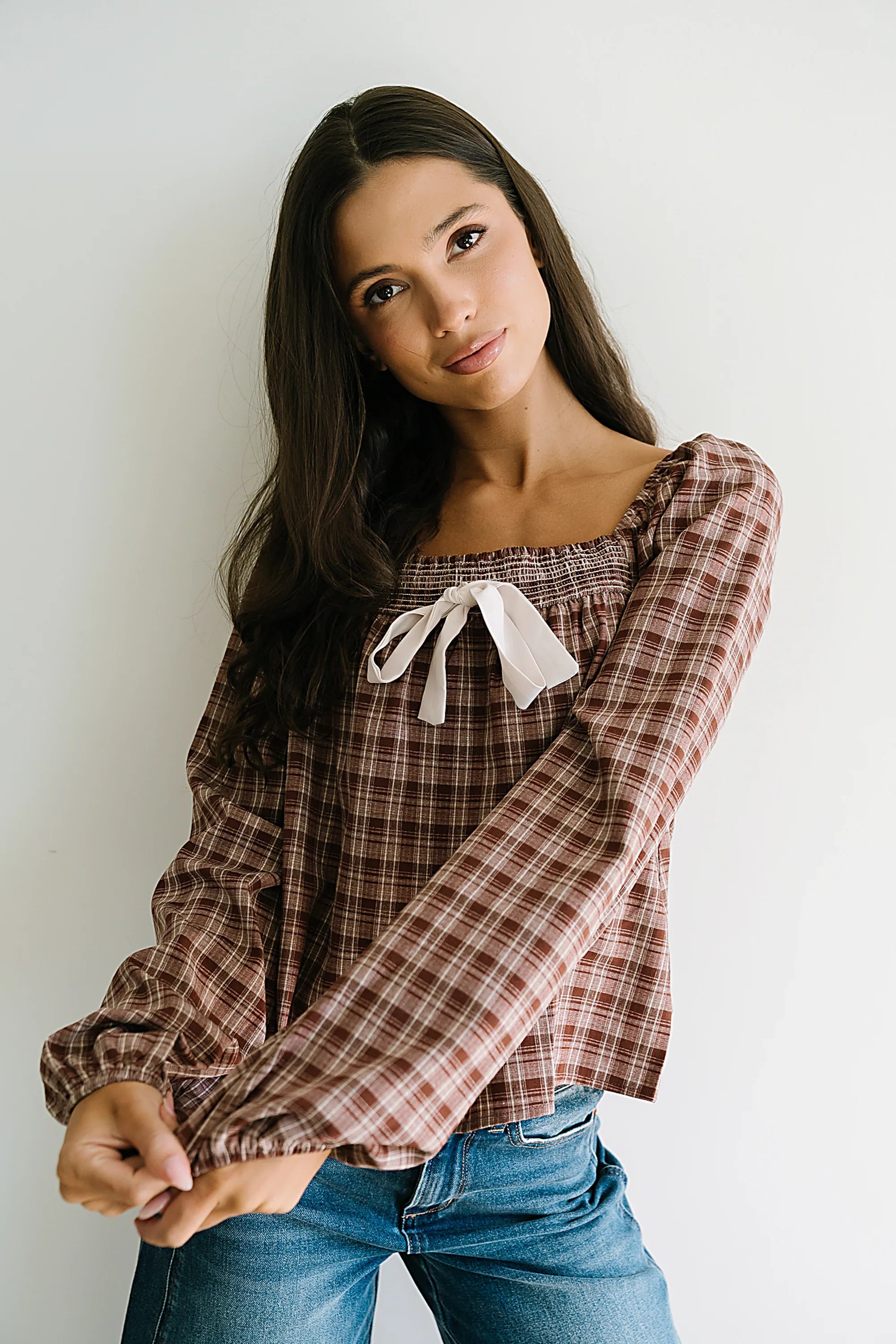 Jemma Plaid Blouse FINAL SALE