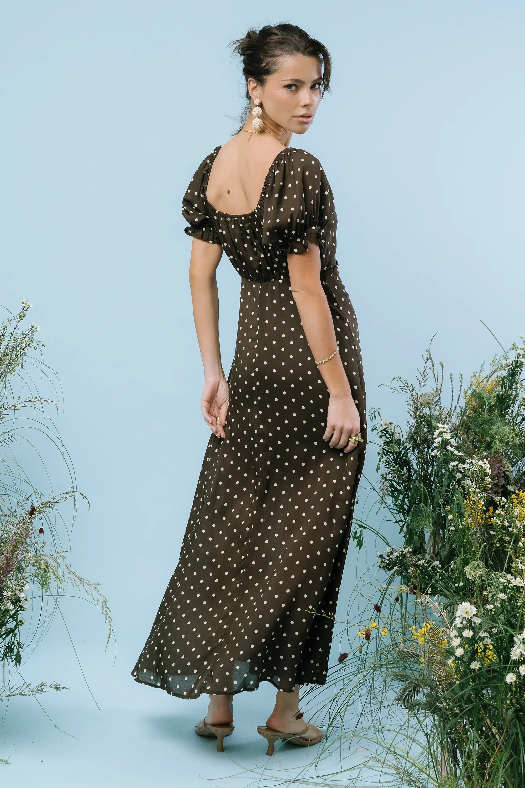 Julianna Polka Dot Maxi Dress