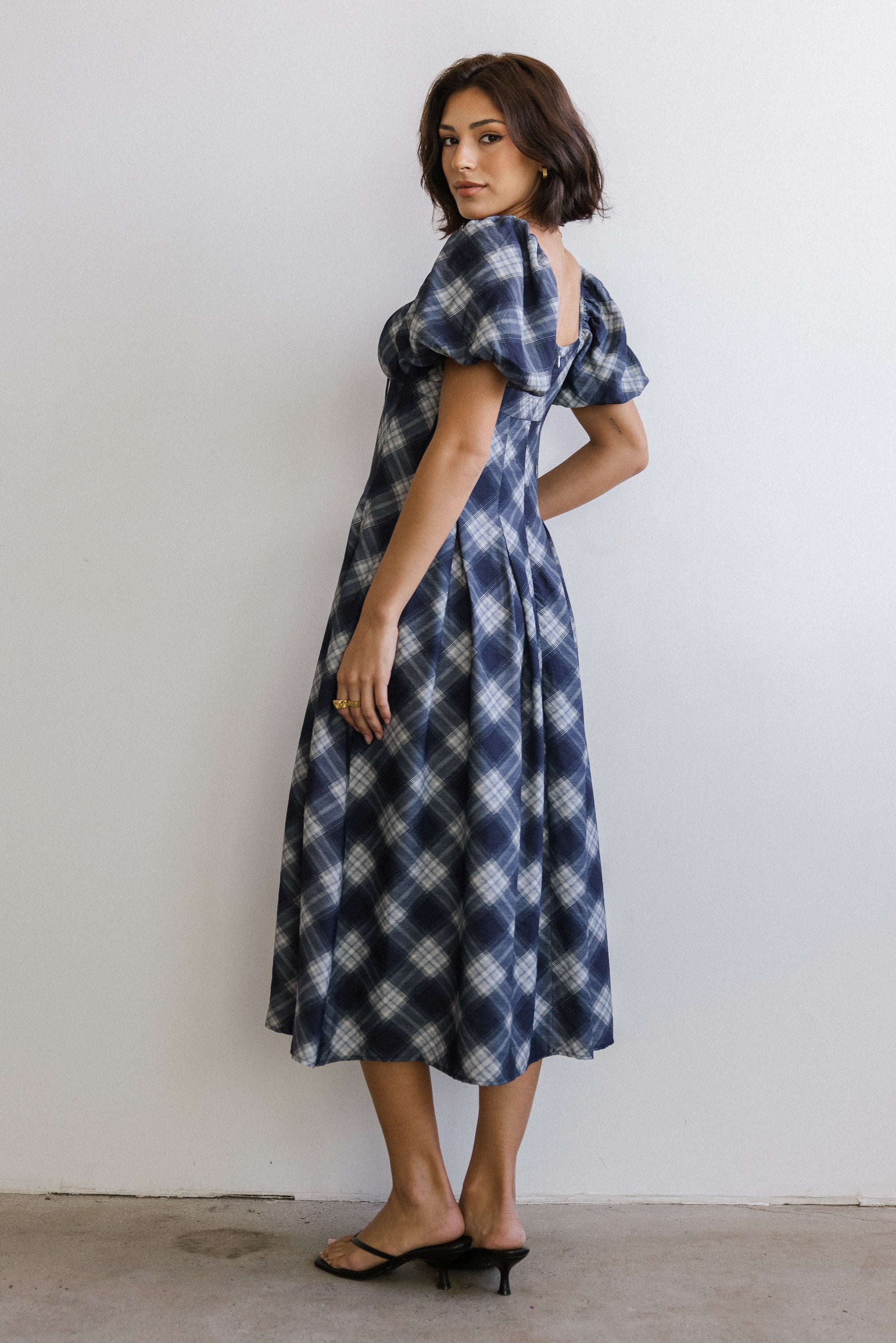 Kasey Plaid Midi Dress FINAL SALE