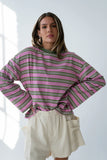 Kiana Striped Top in Orchid