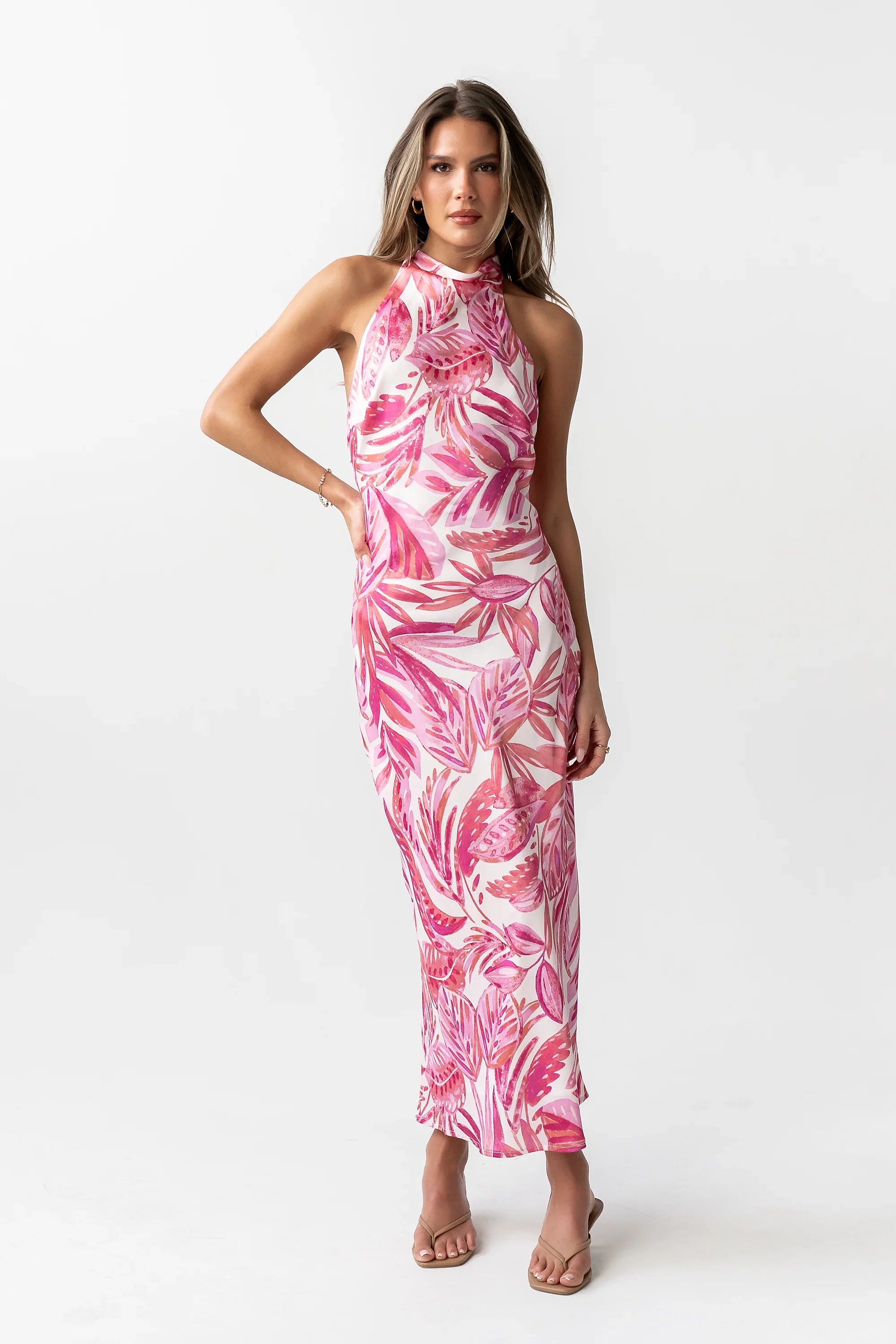 Lacy Halter Maxi Dress