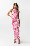 Lacy Halter Maxi Dress