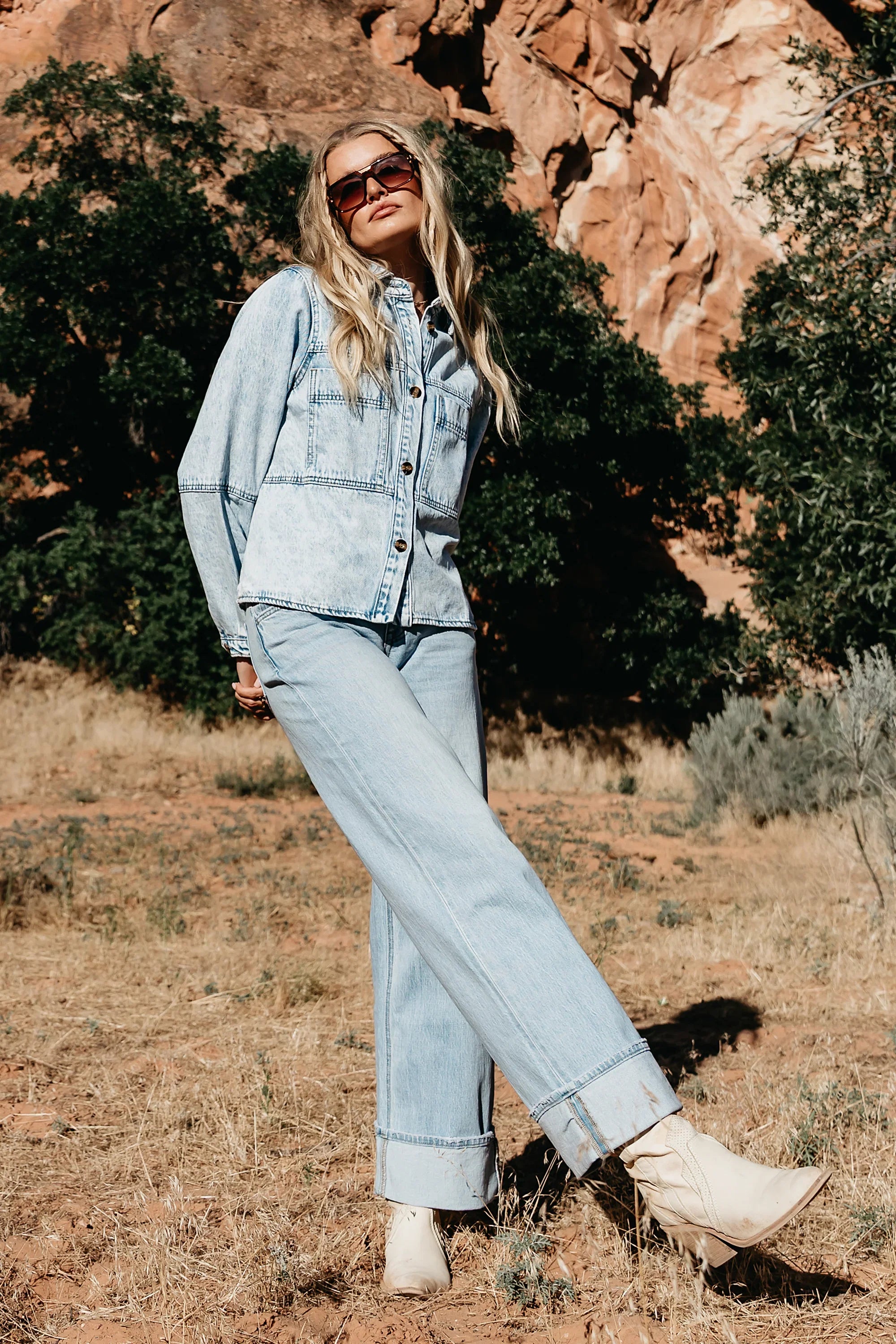 Marcia Cuffed Baggy Jeans