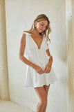 Chandra Bow Tie Mini Dress