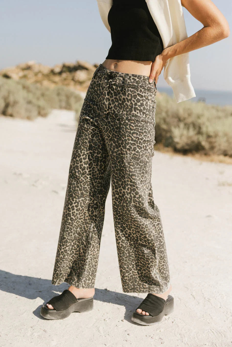 Kortnee Leopard Print Jeans FINAL SALE