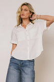 Nash Button Up in White FINAL SALE