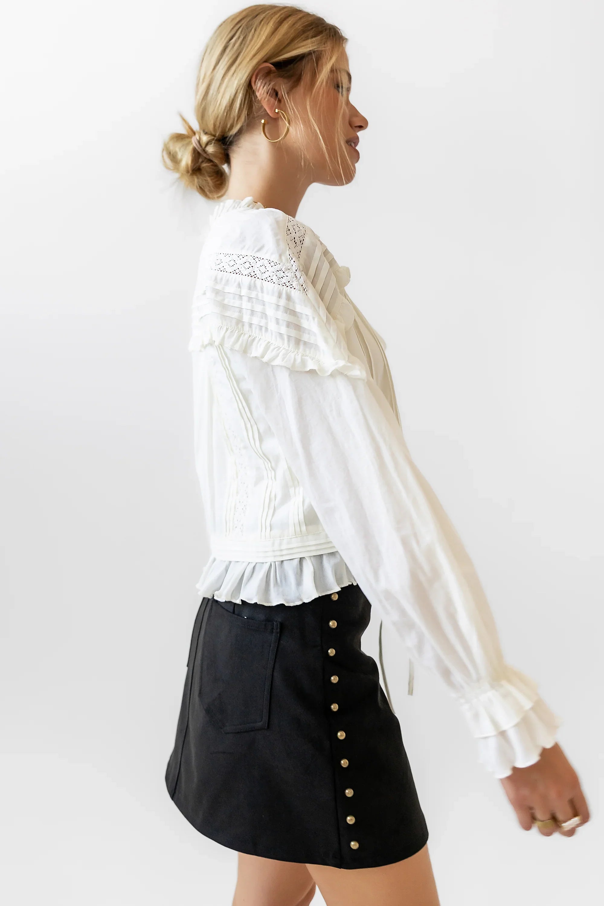 Kori Studded Mini Skirt in Black FINAL SALE