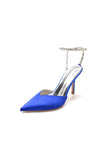Crystal Strap Pointed Toe High Heels