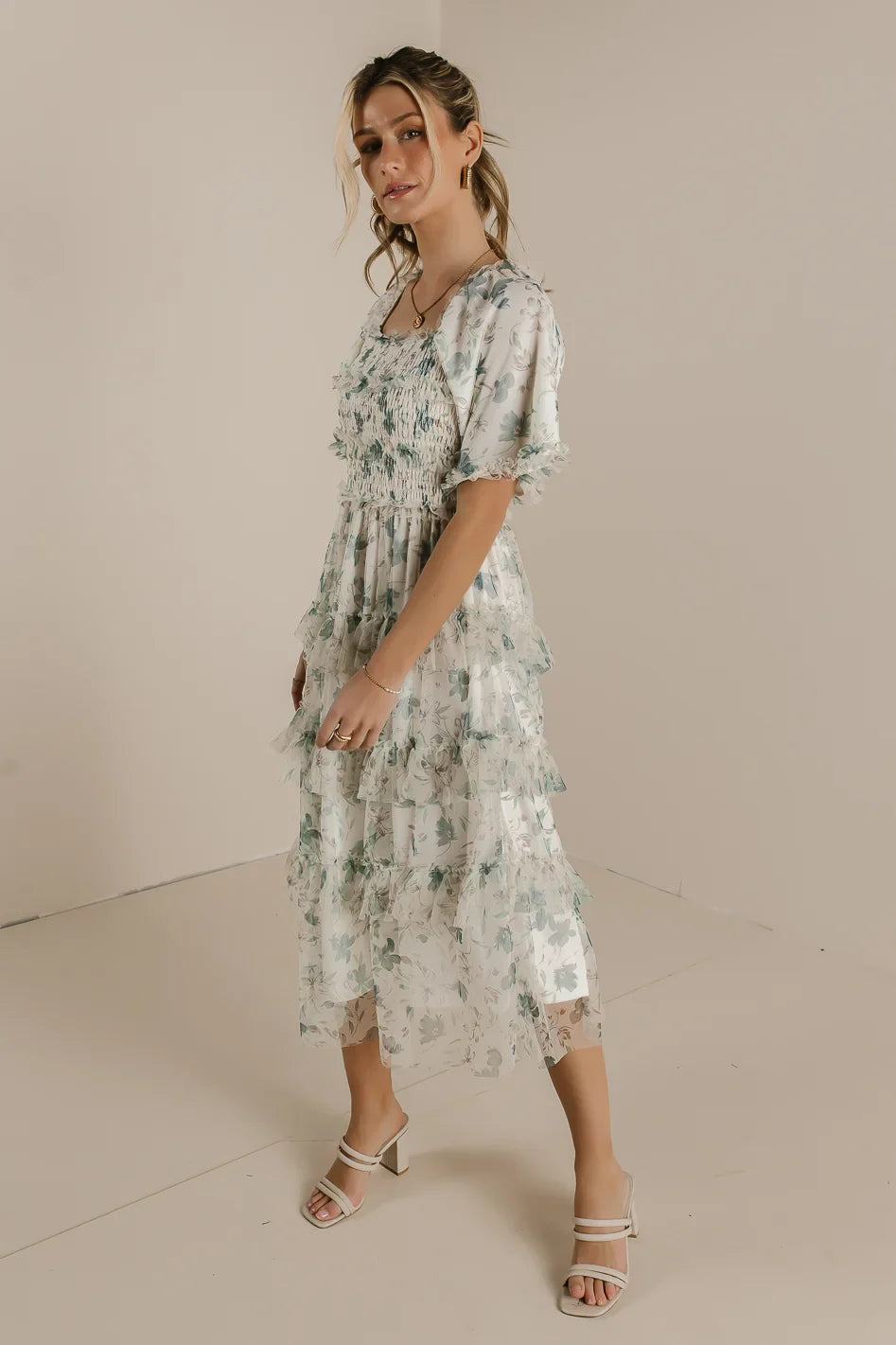 She Gets The Flowers Midi Dress FINAL SALE
