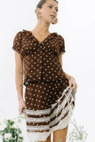 Nacie Polka Dot Mini Skirt