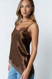 Marlie Asymmetrical Top in Brown