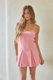 Loren Bow Fit and Flare Mini Dress