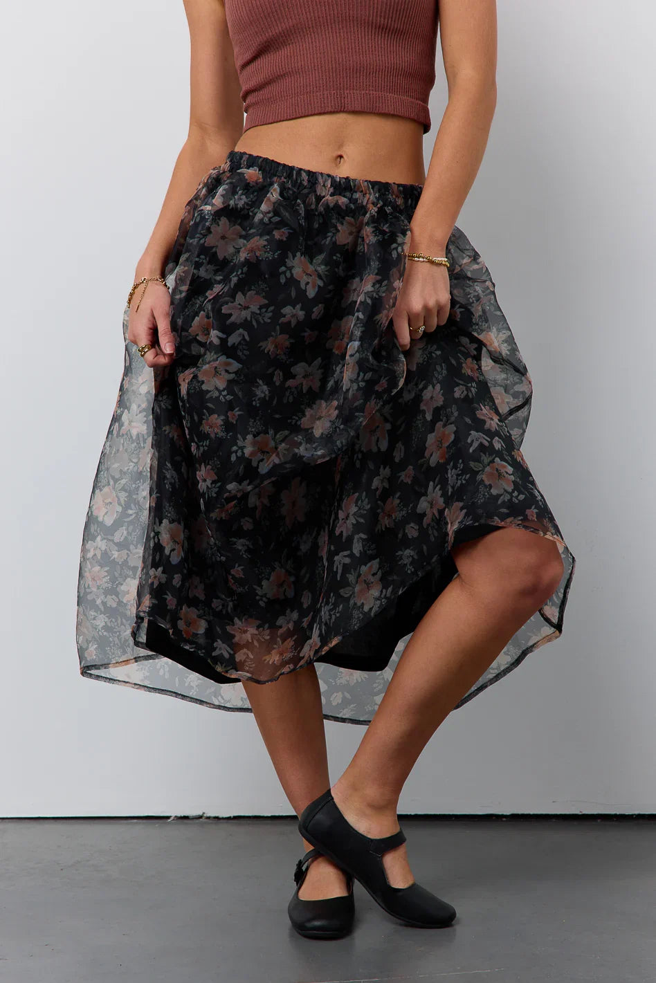 Floral Organza Skirt FINAL SALE