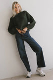Zaidee Knit Sweater in Hunter Green FINAL SALE