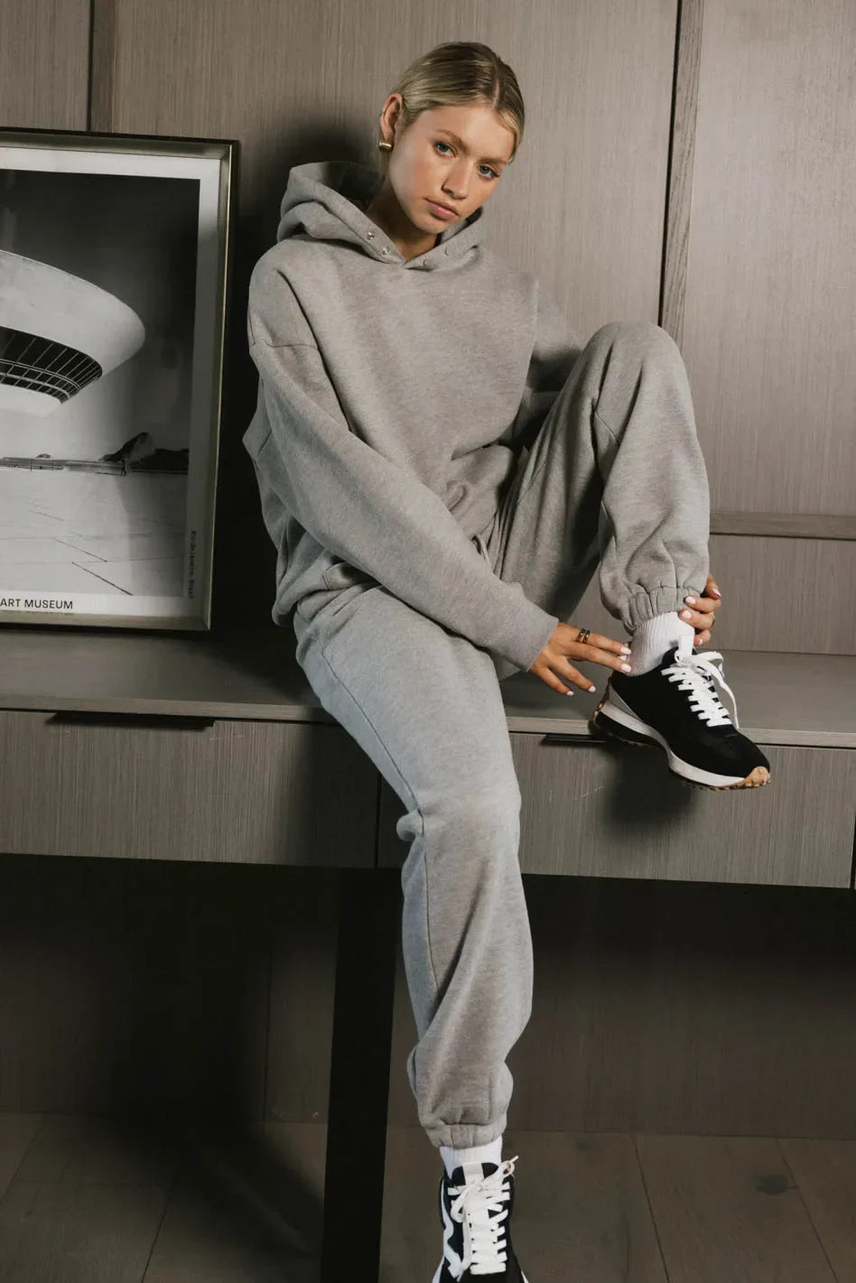 Out of Office Sweatpants in Heather Grey FINAL SALE