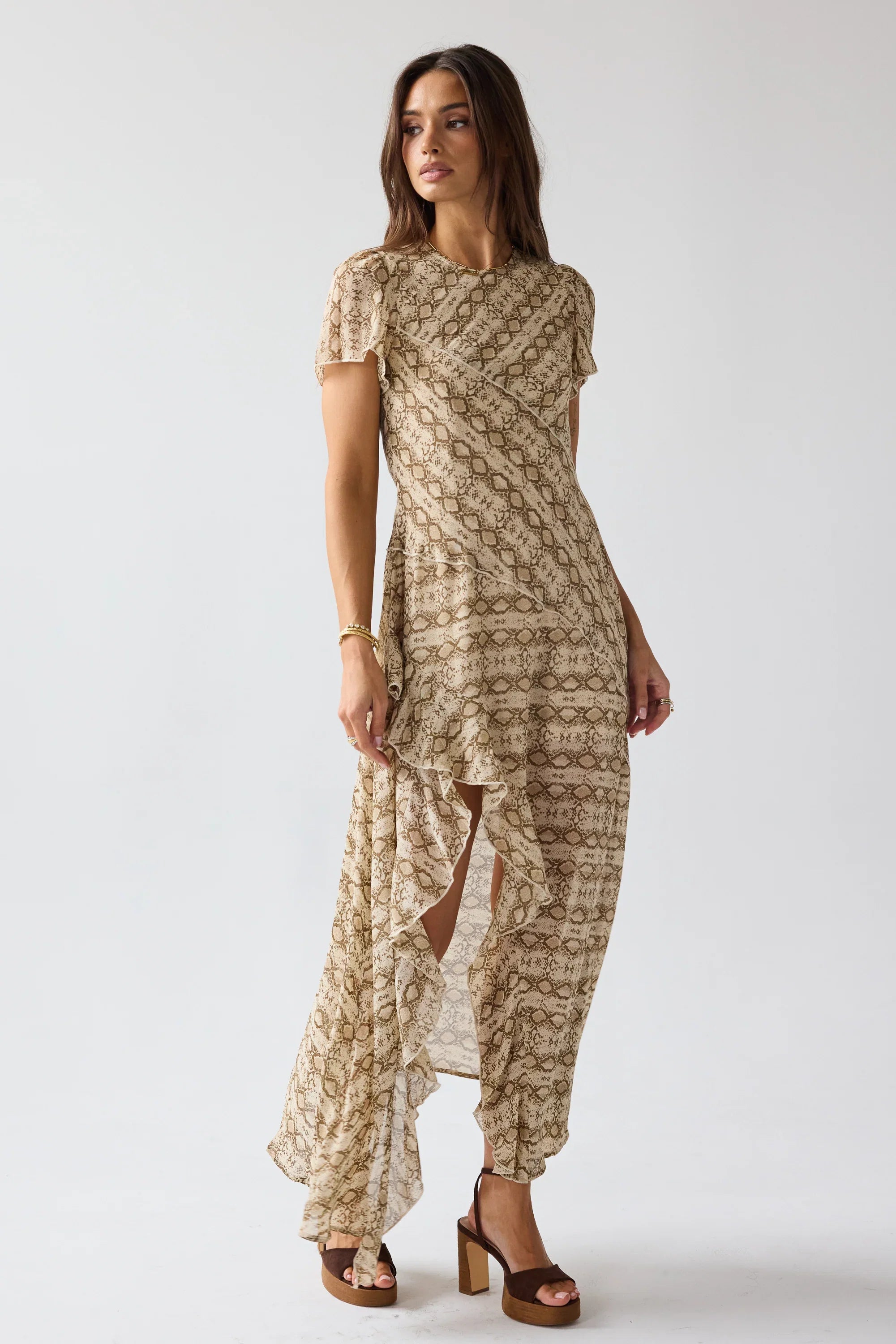 Debbie Snake Maxi Dress