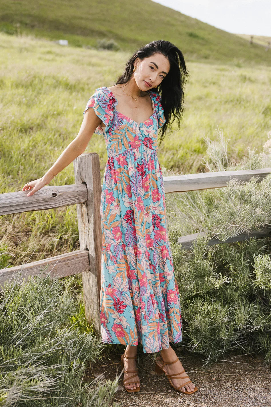 Skipper Tropical Midi Dress FINAL SALE