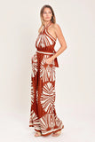 SUMMER RADIANCE TERRACOTTA JUMPSUIT