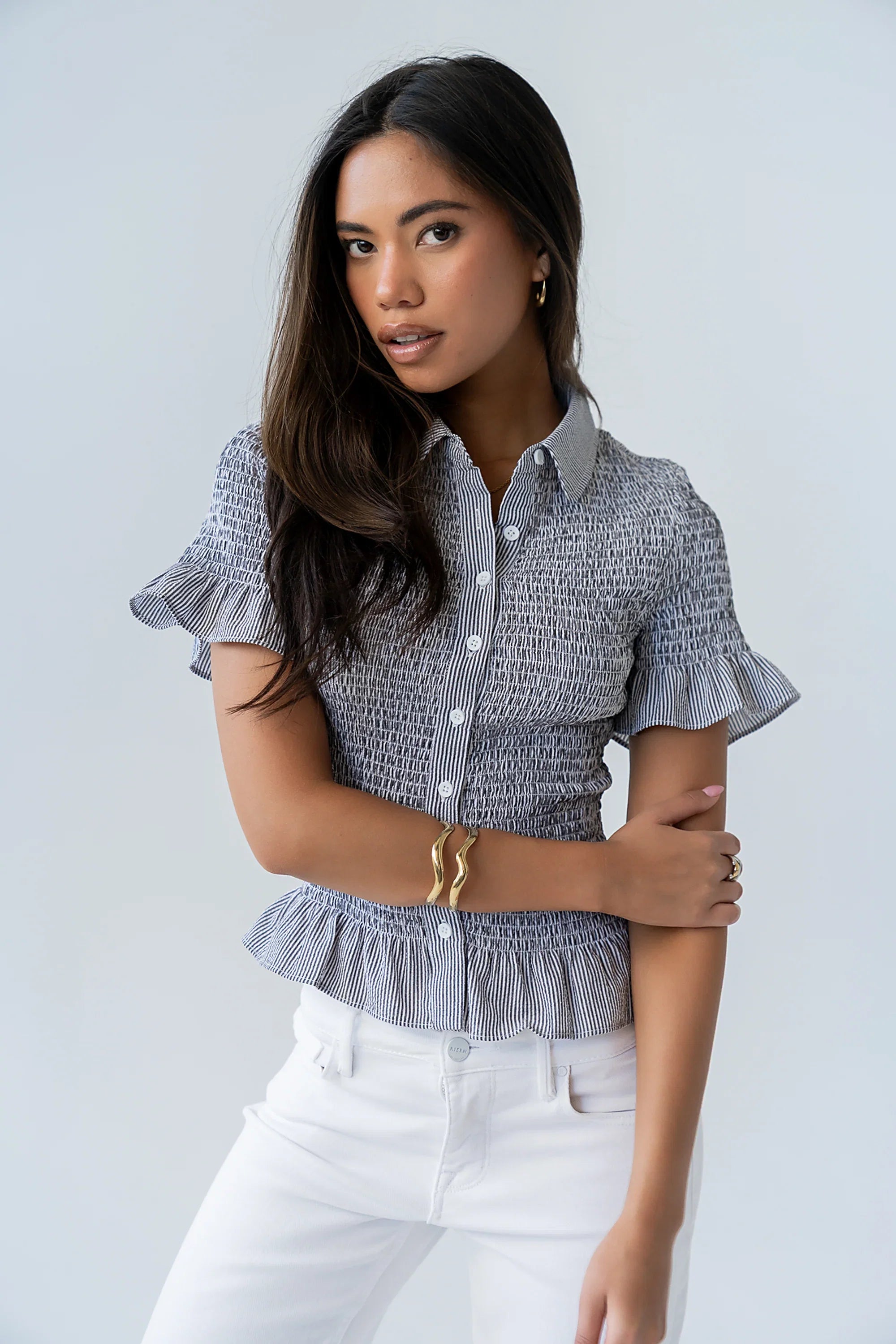 Brianna Smocked Top