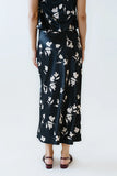 Carsyn Floral Maxi Skirt in Black