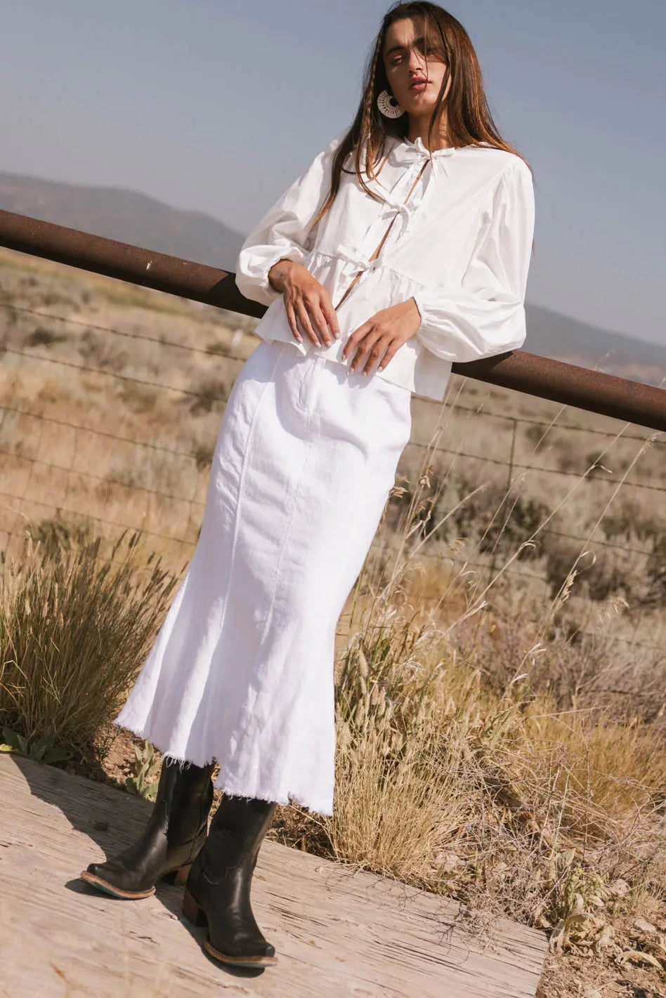Dae Maxi Skirt in Natural FINAL SALE