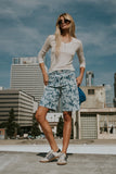 Declan Floral Bermuda Denim Shorts
