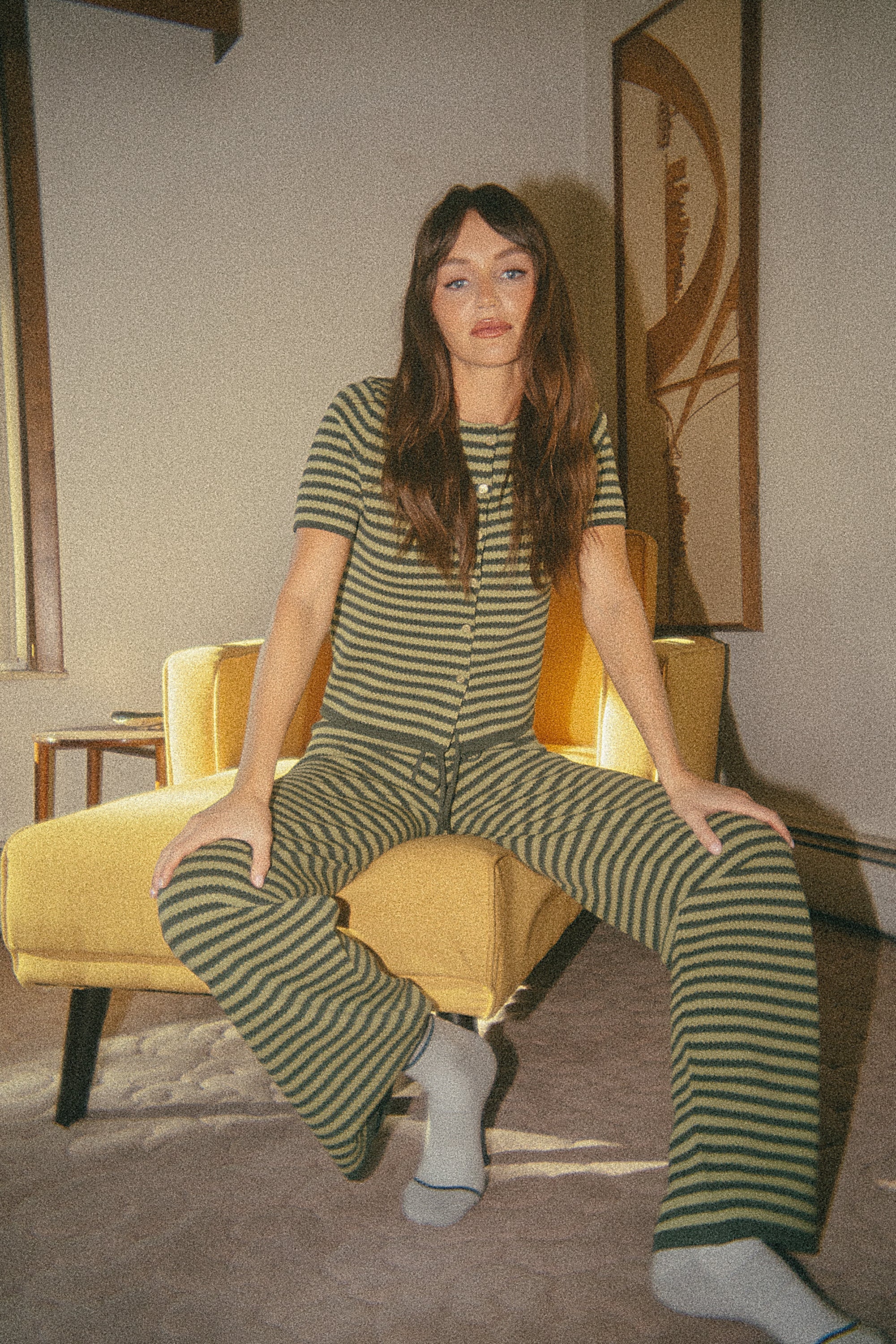 Ireland Striped Top in Green FINAL SALE