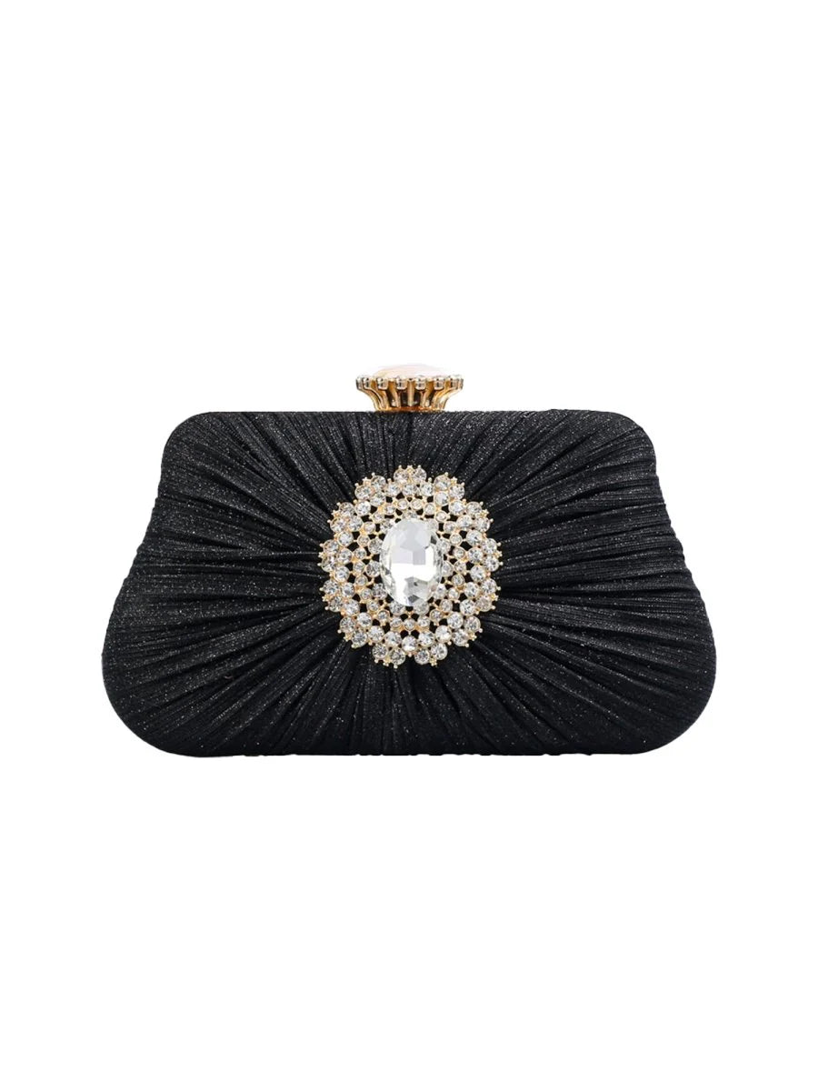 Womens Large Rhinestone Evening Clutch Bags