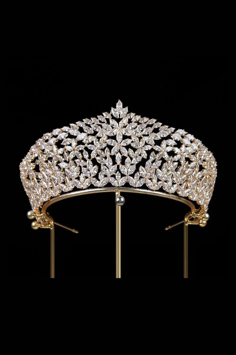 Vintage Zircon Wedding Crown