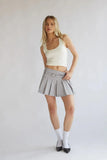 Sloan Woven Pleated Mini Skirt