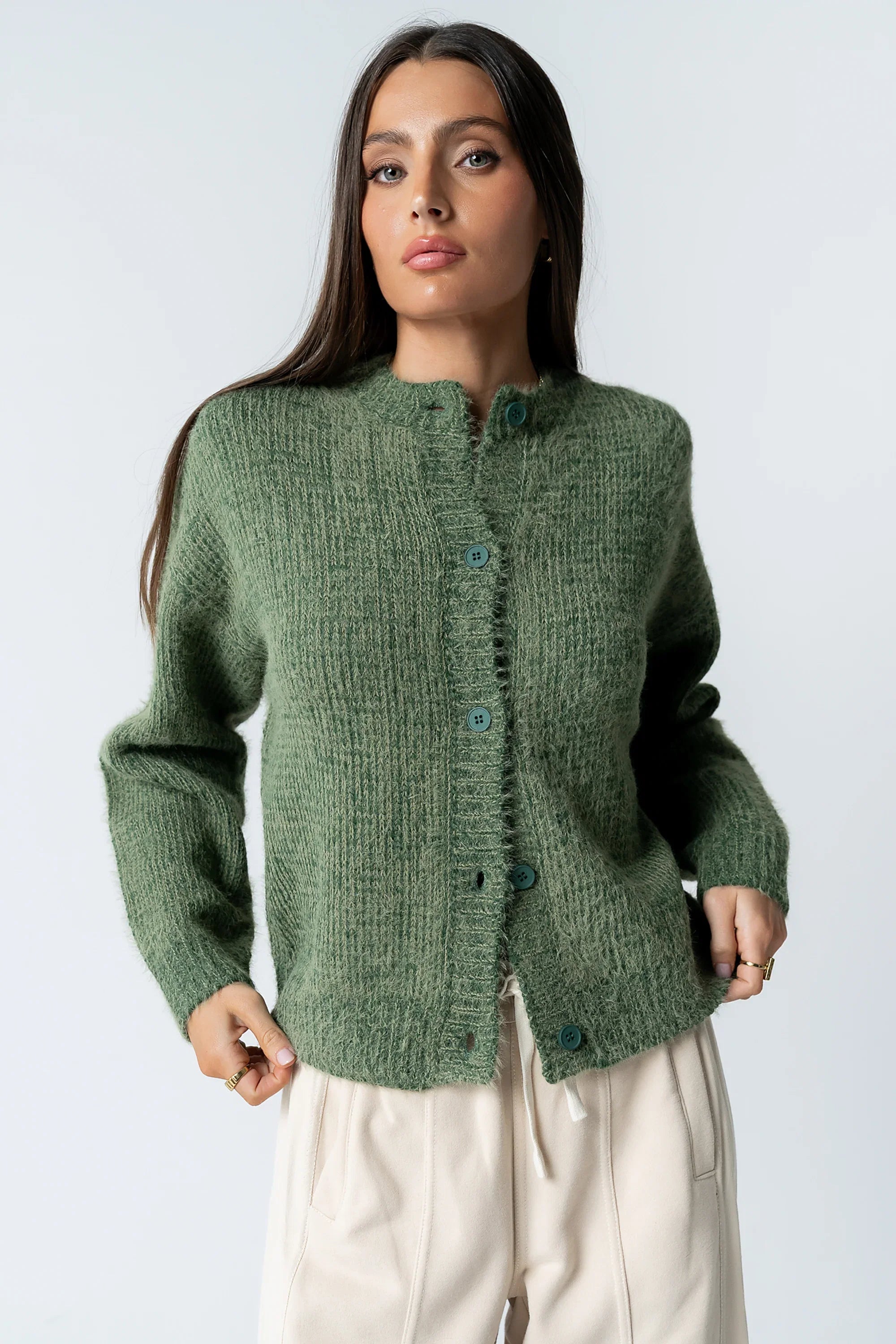 Russel Oversized Sweater in Green