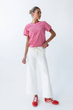 Walker Scalloped Top in Pink