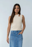 Ollie Cutout Tank Top in Yellow